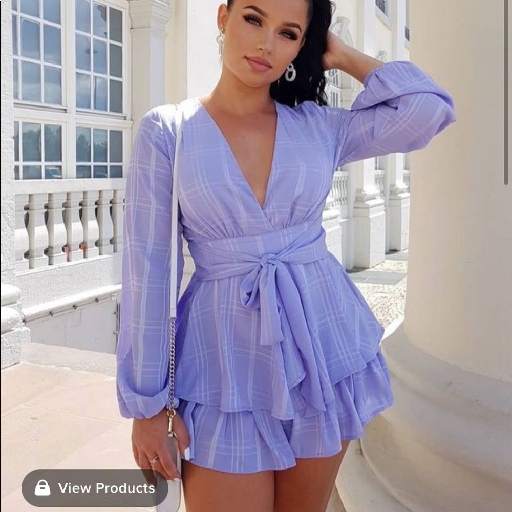 Bell sleeve romper